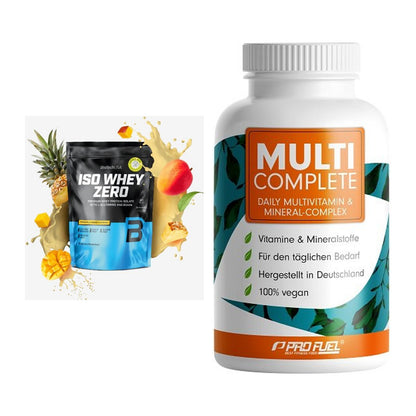 Basis-Set: BioTech Iso Whey Zero + ProFuel MULTI COMPLETE – alle enthaltenen Artikel