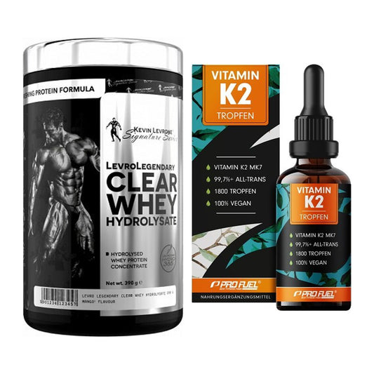Basis-Set: Kevin Levrone Clear Whey + ProFuel Vitamin K2 (1800 – alle enthaltenen Artikel