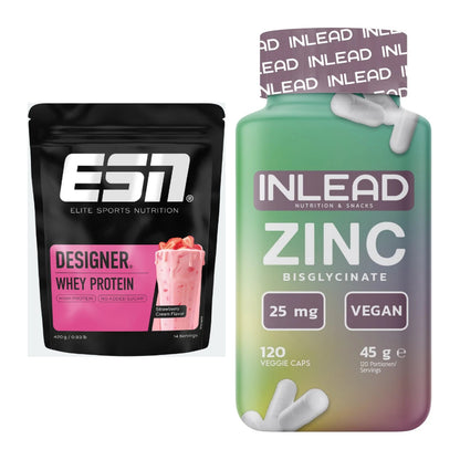 Basis-Set: ESN Designer Whey + INLEAD Zink Bisglycinate – alle enthaltenen Artikel