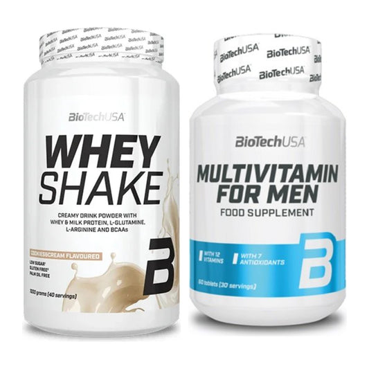 Basis-Set: BioTech Whey Shake + BioTech Multivitamin for Men 60 – alle enthaltenen Artikel