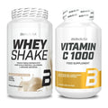 Basis-Set: BioTech Whey Shake + BioTech Vitamin C 1000 250 Tabl. – alle enthaltenen Artikel