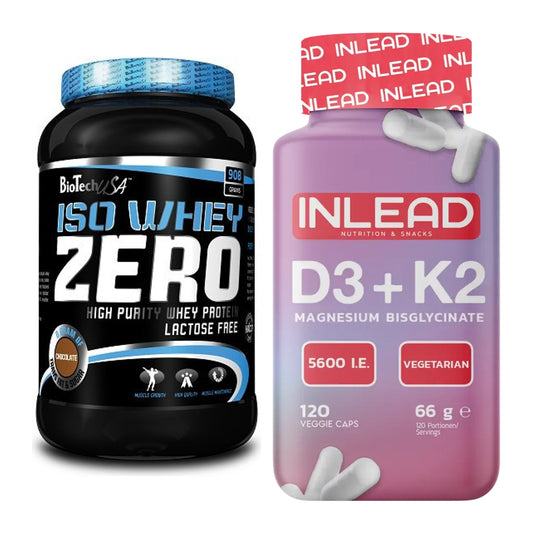 Basis-Set: BioTech Iso Whey Zero + INLEAD Vitamin D3 + K2 + Magnesium – alle enthaltenen Artikel