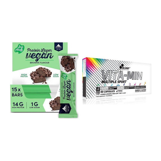 Basis-Set: Multipower Vegan Protein + Olimp Vita-Min Multiple – alle enthaltenen Artikel