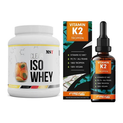 Basis-Set: MST Iso Clear + ProFuel Vitamin K2 (1800 Tropfen) – alle enthaltenen Artikel