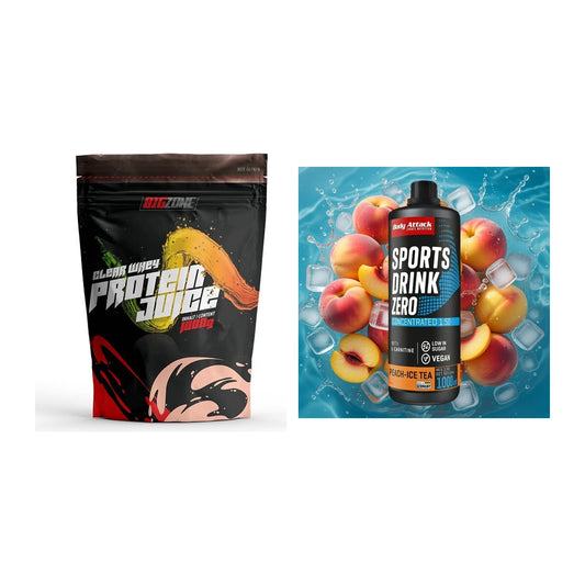 Basis-Set: Big Zone Clear Whey Protein + Body Attack Sports Drink – alle enthaltenen Artikel