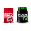 Basis-Set: Scitec 100% Whey Protein + Scitec Multi Pro Plus 30 Packs – alle enthaltenen Artikel