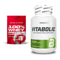Basis-Set: Scitec 100% Whey Protein + BioTech Vitabolic 30 Tabl. – alle enthaltenen Artikel