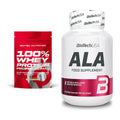 Basis-Set: Scitec 100% Whey Protein + BioTech ALA alpha lipoic acid – alle enthaltenen Artikel