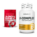 Basis-Set: Scitec 100% Whey Protein + BioTech B Complex 60 Tabl. – alle enthaltenen Artikel