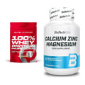 Basis-Set: Scitec 100% Whey Protein + BioTech Calcium Zinc – alle enthaltenen Artikel
