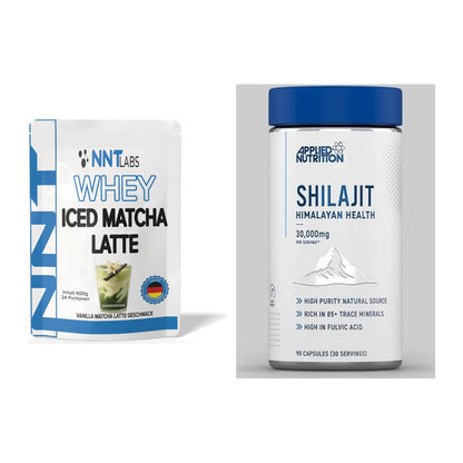 Basis-Set: NNT Whey ICED MATCHA LATTE + Applied Nutrition Shilajit – alle enthaltenen Artikel