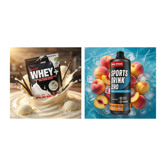 Basis-Set: Sinob Honest Whey+ + Body Attack Sports Drink Zero – alle enthaltenen Artikel