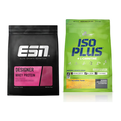 Basis-Set: ESN Designer Whey + Olimp Iso Plus – alle enthaltenen Artikel