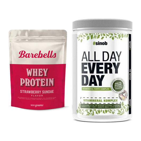 Basis-Set: Barebells Whey Protein + Sinob All Day Every Day 30 Serv. – alle enthaltenen Artikel
