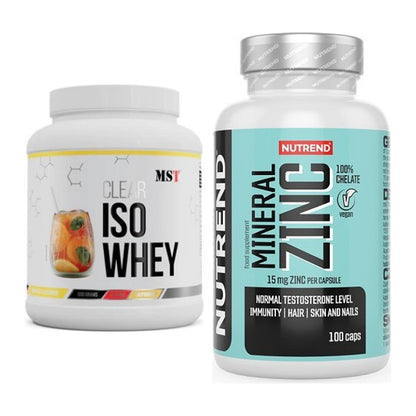 Basis-Set: MST Iso Clear + Nutrend Zinc Chelate 15mg – alle enthaltenen Artikel