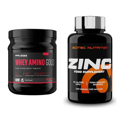 Basis-Set: Body Attack Whey Amino Gold + Scitec Zinc – alle enthaltenen Artikel