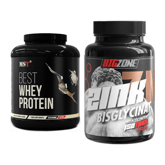 Basis-Set: MST Best Whey Protein + Big Zone Zink Bisglycinat – alle enthaltenen Artikel