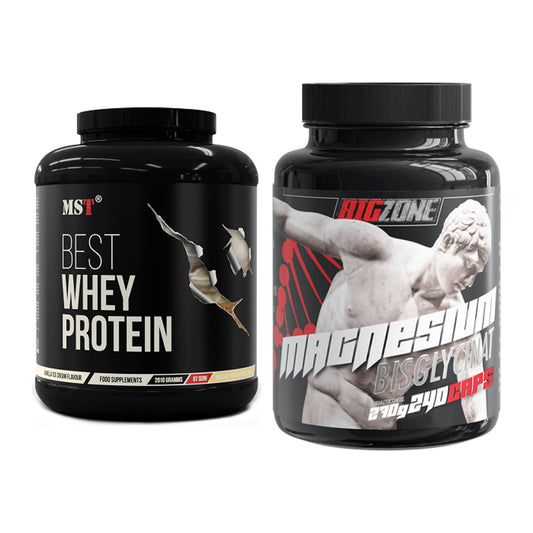 Basis-Set: MST Best Whey Protein + Big Zone Magnesium Bisglycinat – alle enthaltenen Artikel