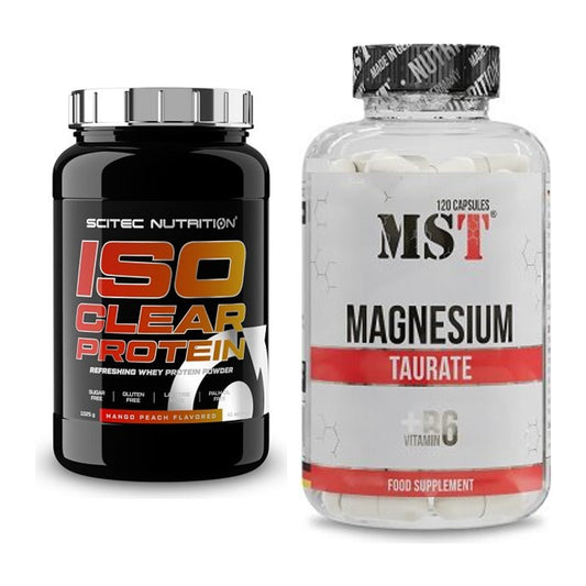 Basis-Set: Scitec IsoClear Protein + MST Magnesium Taurat – alle enthaltenen Artikel