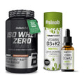 Basis-Set: BioTech Iso Whey Zero Black + Sinob Vitamin D3 + K2 Tropfen – alle enthaltenen Artikel