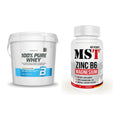 Basis-Set: BioTech 100% Pure Whey + MST Zinc + Magnesium + B6 60 – alle enthaltenen Artikel