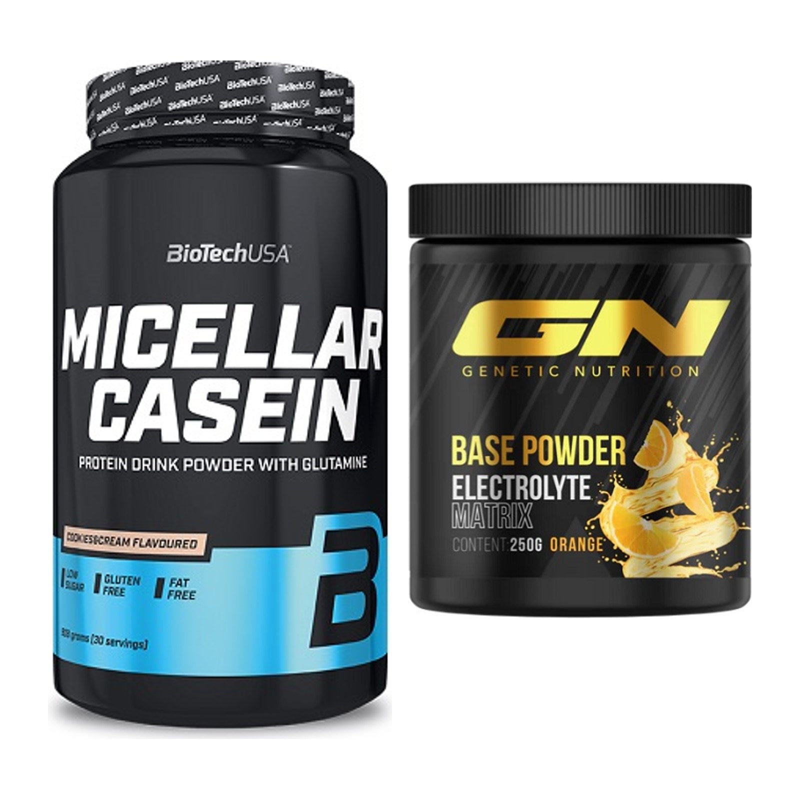 Basis-Set: BioTech Micellar Casein + GN Base Powder – alle enthaltenen Artikel