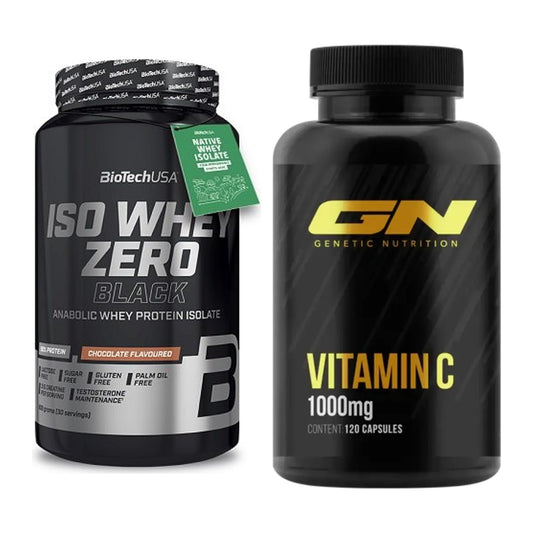 Basis-Set: BioTech Iso Whey Zero Black + GN Vitamin C Health Line – alle enthaltenen Artikel