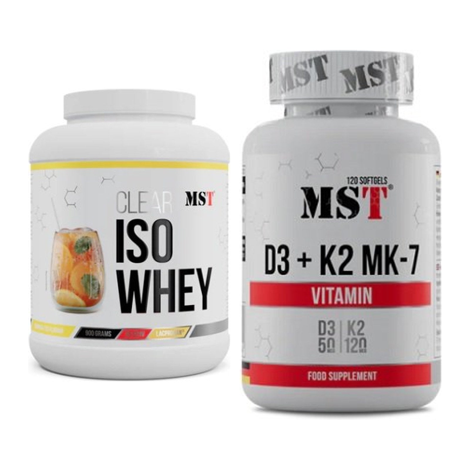 Basis-Set: MST Iso Clear + MST Vitamin D3 + K2 + MK-7 – alle enthaltenen Artikel