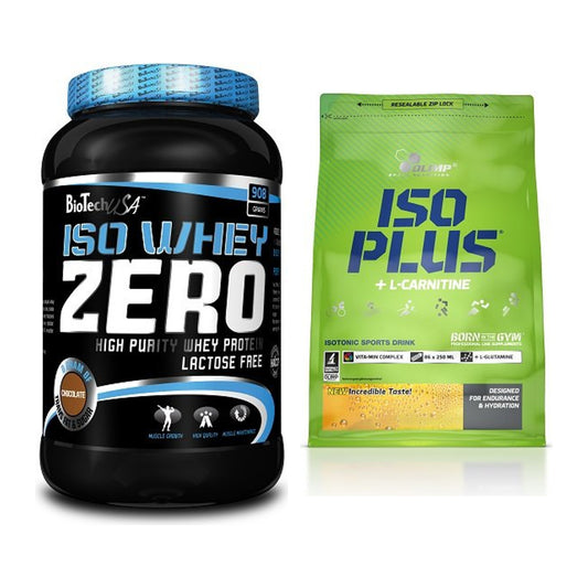 Basis-Set: BioTech Iso Whey Zero + Olimp Iso Plus – alle enthaltenen Artikel
