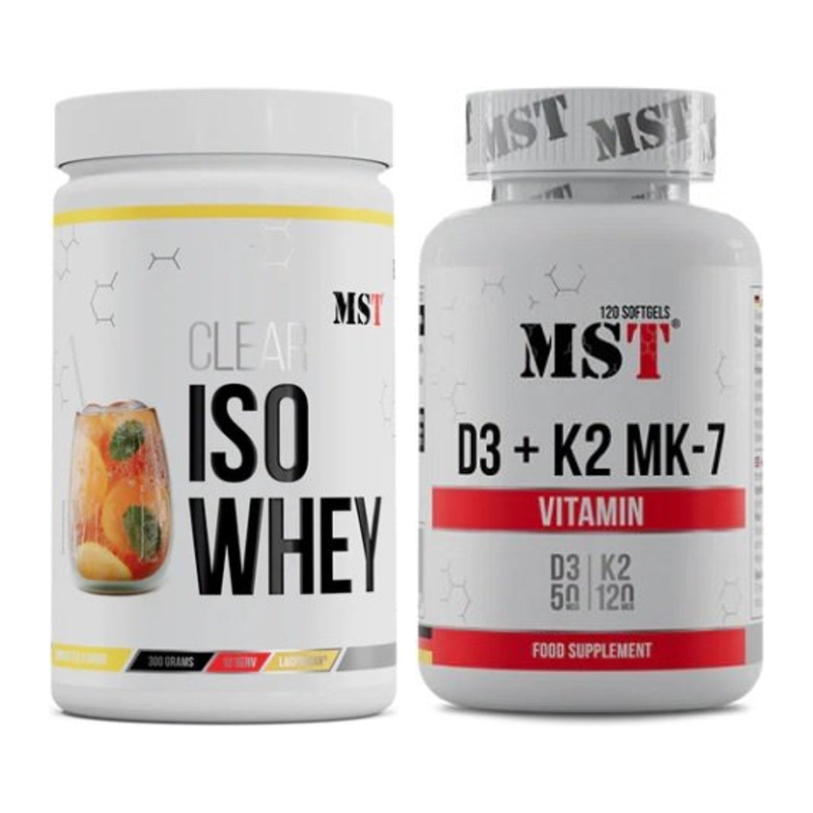 Basis-Set: MST Iso Clear + MST Vitamin D3 + K2 + MK-7 – alle enthaltenen Artikel