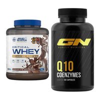 Basis-Set: Applied Nutrition Critical Whey + GN Q10 Health Line