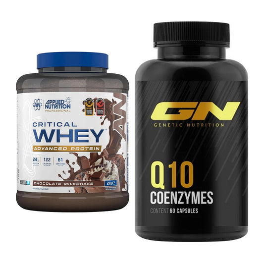 Basis-Set: Applied Nutrition Critical Whey + GN Q10 Health Line – alle enthaltenen Artikel