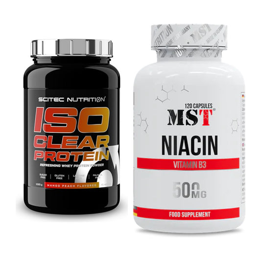 Basis-Set: Scitec IsoClear Protein + MST Niacin – alle enthaltenen Artikel