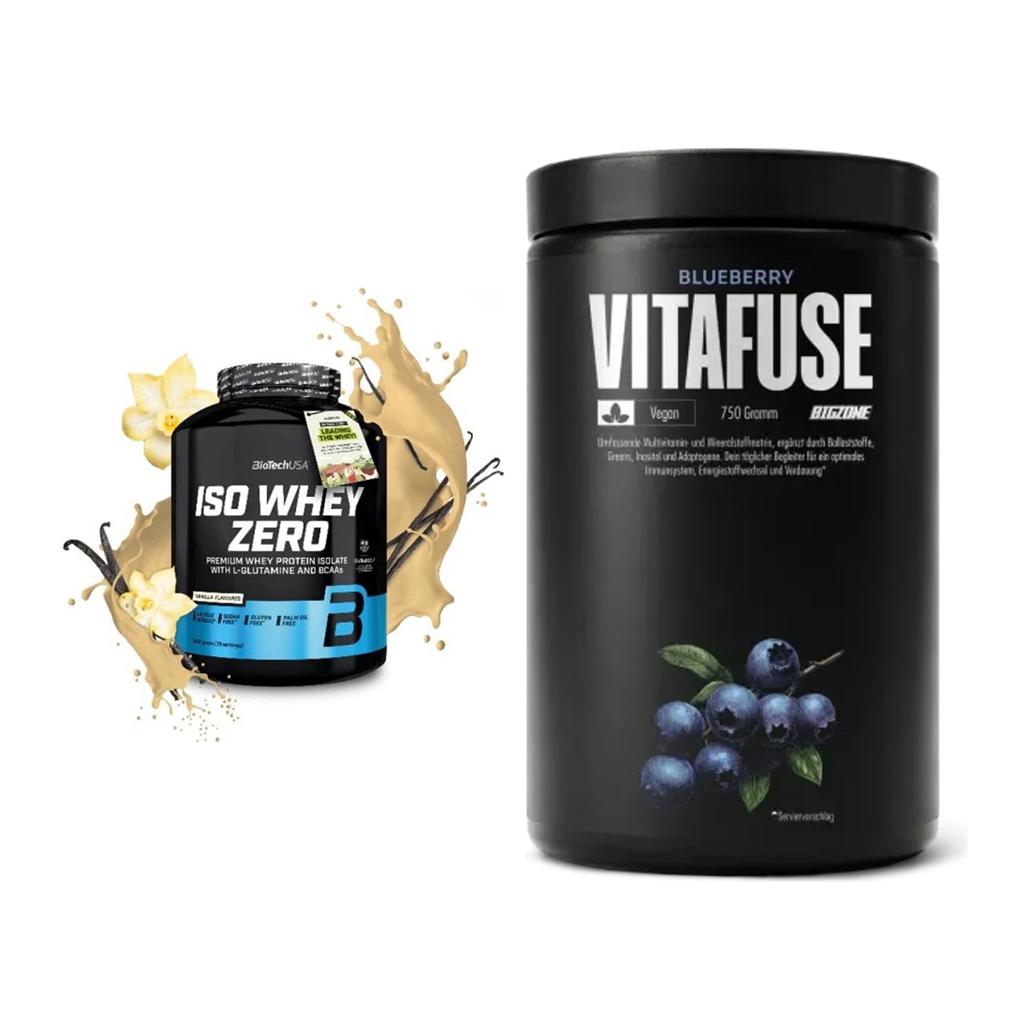 Basis-Set: BioTech Iso Whey Zero + Big Zone Vitafuse – alle enthaltenen Artikel