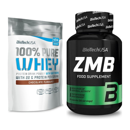 Basis-Set: BioTech 100% Pure Whey + BioTech ZMB – alle enthaltenen Artikel