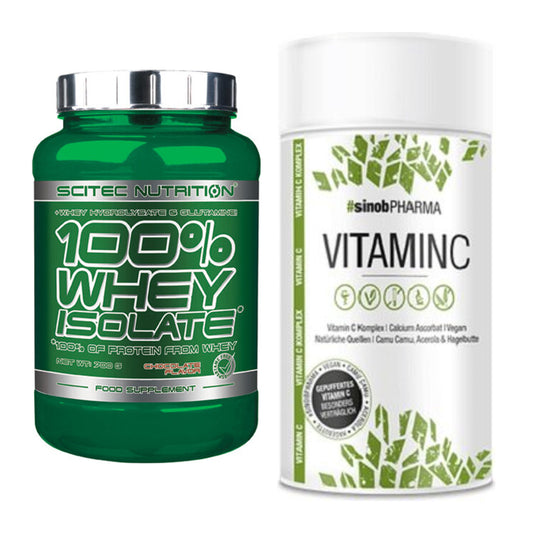 Basis-Set: Scitec Whey Isolate + Sinob Vitamin C – alle enthaltenen Artikel