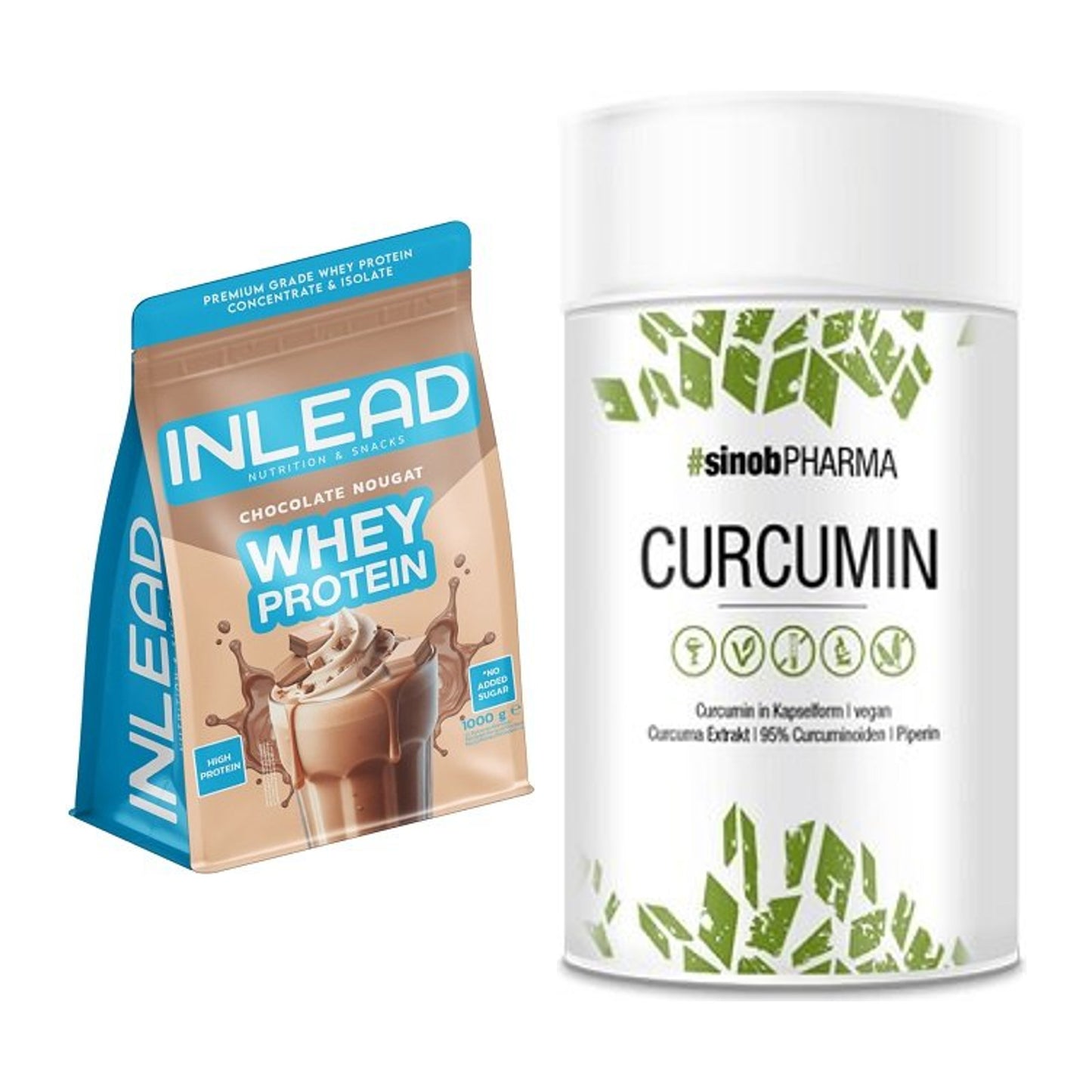 Basis-Set: INLEAD Whey Protein + Sinob Curcumin 95% – alle enthaltenen Artikel