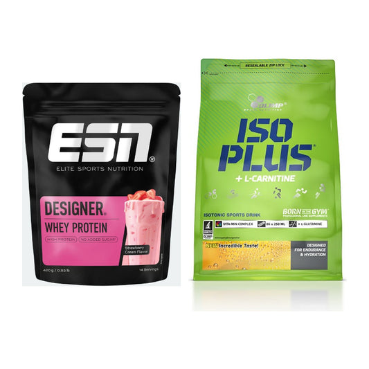 Basis-Set: ESN Designer Whey + Olimp Iso Plus – alle enthaltenen Artikel