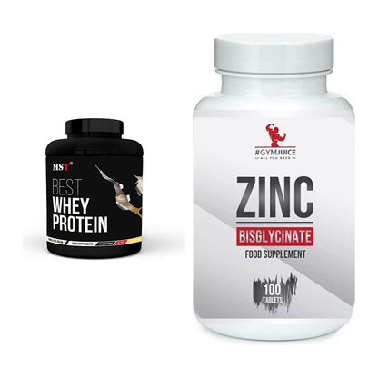 Basis-Set: MST Best Whey Protein + #GYMJUICE ZINC Bisglycinate – alle enthaltenen Artikel