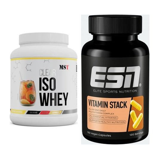 Basis-Set: MST Iso Clear + ESN Vitamin Stack – alle enthaltenen Artikel