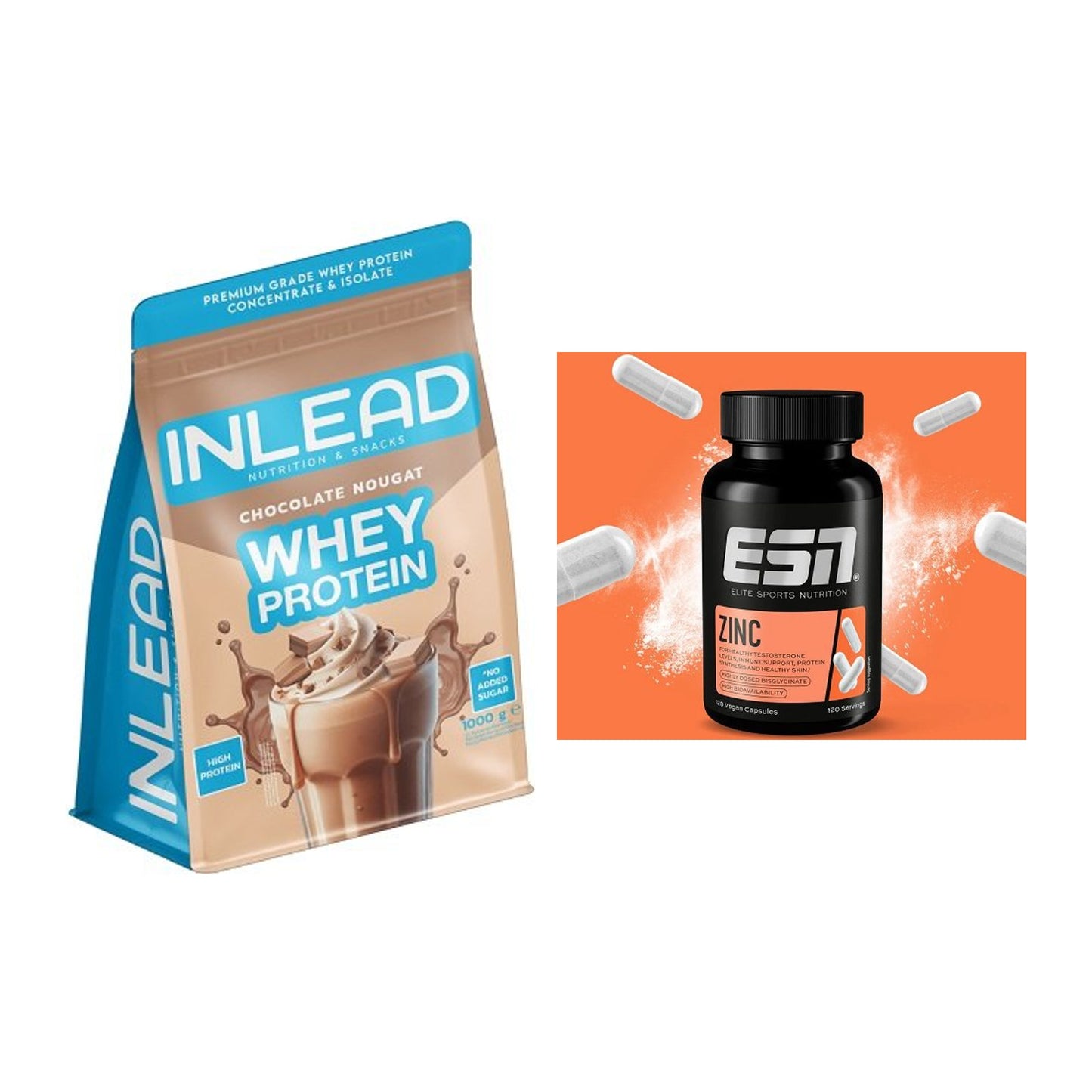 Basis-Set: INLEAD Whey Protein + ESN Zinc – alle enthaltenen Artikel