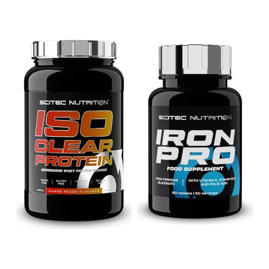 Basis-Set: Scitec IsoClear Protein + Scitec Iron Pro – alle enthaltenen Artikel