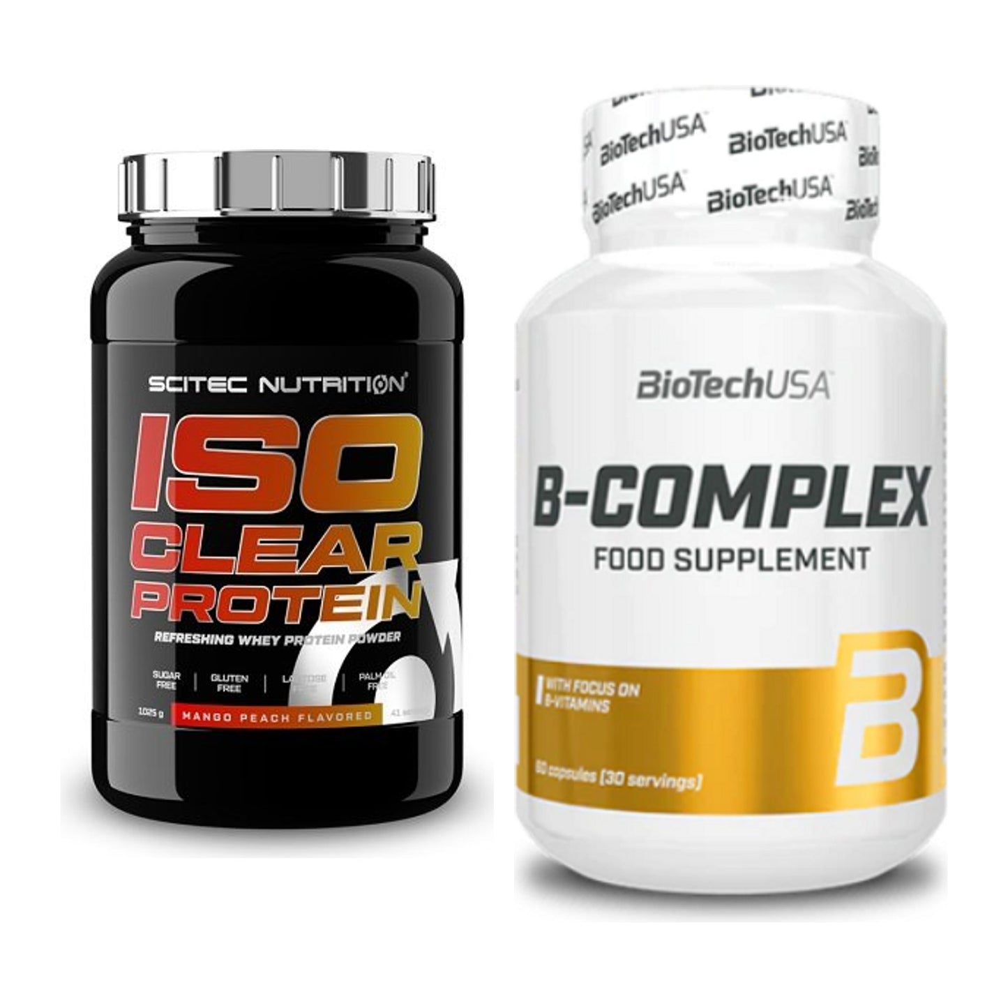 Basis-Set: Scitec IsoClear Protein + BioTech B Complex 60 Tabl. – alle enthaltenen Artikel