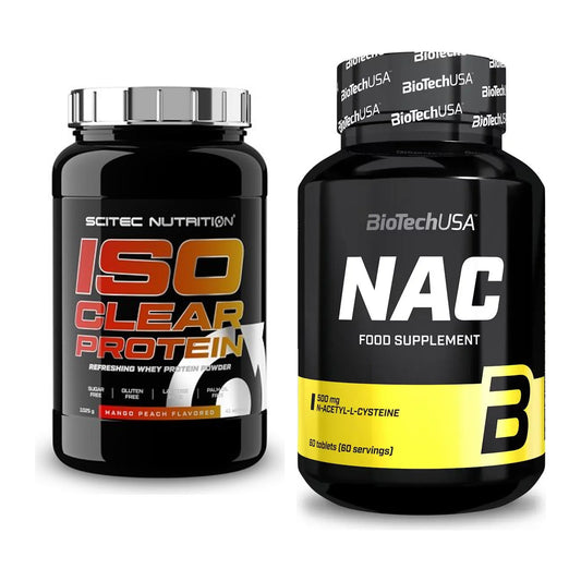 Basis-Set: Scitec IsoClear Protein + BioTech NAC – alle enthaltenen Artikel