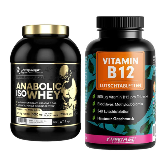 Basis-Set: Kevin Levrone Anabolic Iso Whey + ProFuel Vitamin B12 240 – alle enthaltenen Artikel