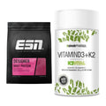 Basis-Set: ESN Designer Whey + Sinob Vitamin D3 + K2 – alle enthaltenen Artikel