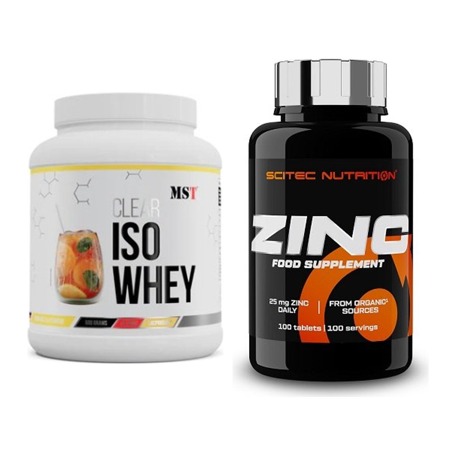 Basis-Set: MST Iso Clear + Scitec Zinc – alle enthaltenen Artikel
