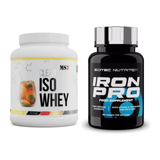 Basis-Set: MST Iso Clear + Scitec Iron Pro – alle enthaltenen Artikel