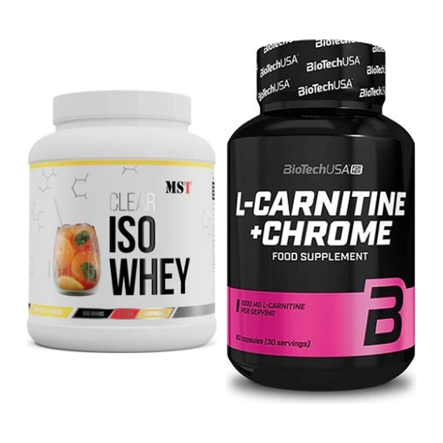 Basis-Set: MST Iso Clear + BioTech L-Carnitine + Chrome – alle enthaltenen Artikel