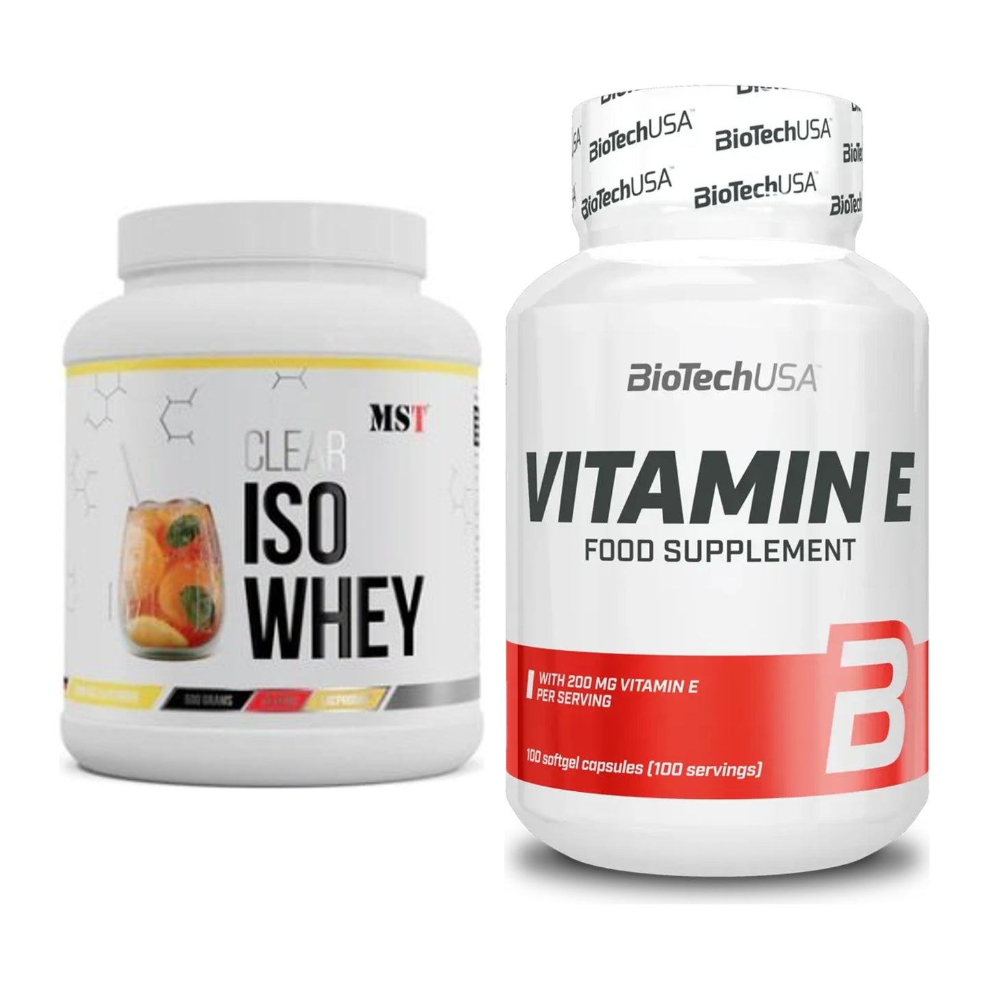 Basis-Set: MST Iso Clear + BioTech Vitamin E 100 Softgelcaps – alle enthaltenen Artikel